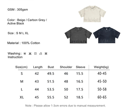 Obsidian Phoenix Women's Luxury Heavyweight Paint T-Shirt - 305gsm Hotsweet Cotton Short Tee