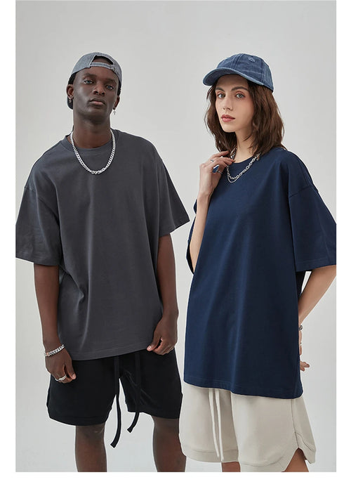 Obsidian Phoenix Unisex Luxury Cotton T-Shirt - 275gsm High Street Oversized No-Shrink Solid Tee