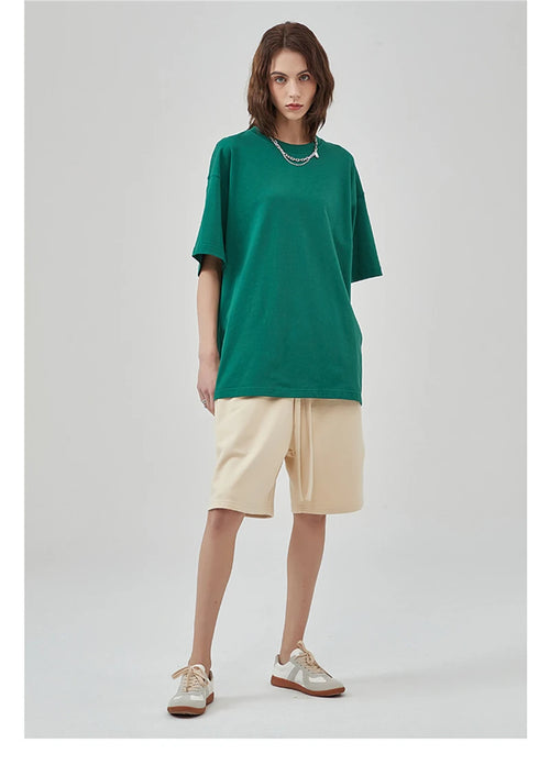 Obsidian Phoenix Unisex Luxury Cotton T-Shirt - 275gsm High Street Oversized No-Shrink Solid Tee