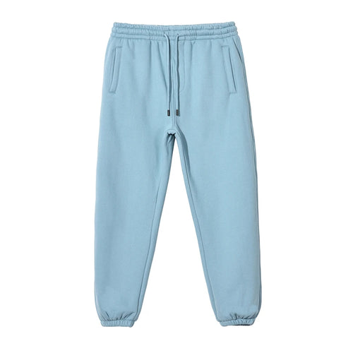 Obsidian Phoenix Unisex Luxury Fleece Sweatpants - 360gsm Loose-Fit Knitted Solid Tracksuit Pants