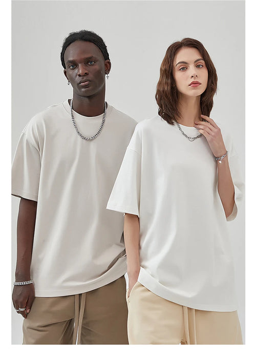 Obsidian Phoenix Unisex Luxury Cotton T-Shirt - 275gsm High Street Oversized No-Shrink Solid Tee