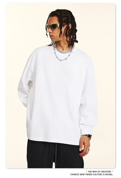 Obsidian Phoenix Unisex Luxury Heavyweight Cotton Long Sleeve Tee
