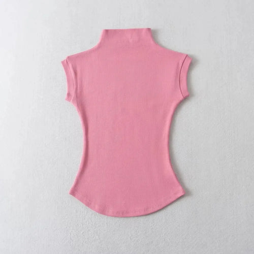 Obsidian Phoenix Women's Luxury Sleeveless Turtleneck Top