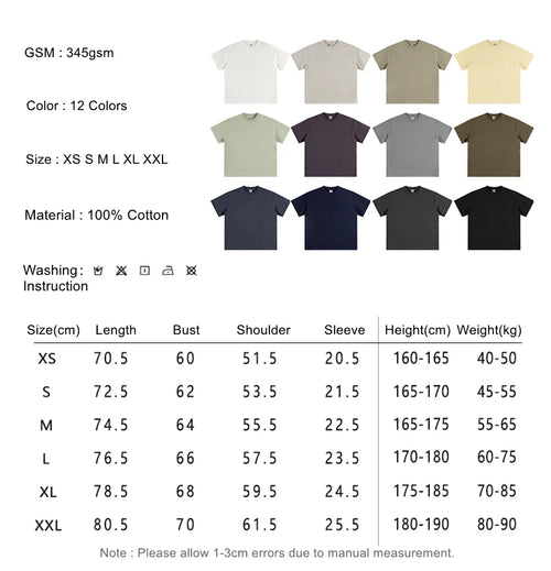Obsidian Phoenix Unisex Luxury Heavyweight T-Shirt - 345gsm Solid Loose-Fit 100% Cotton Basic Tee