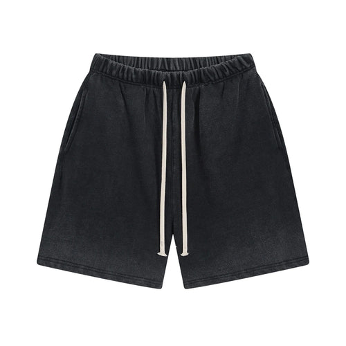 Obsidian Phoenix Unisex Luxury Batik Washed Shorts - 430gsm Heavyweight Loose-Fit 100% Cotton Pants