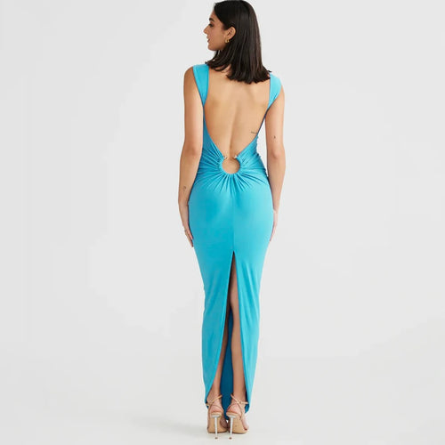 Celestial Comfort White Backless Maxi Dress - Celestial Comfort Clothing
