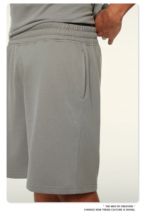 Obsidian Phoenix Unisex Luxury Quick-Dry Shorts - 280gsm Loose-Fit Breathable Solid Shorts