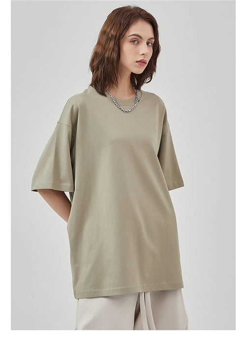 Obsidian Phoenix Unisex Luxury Cotton T-Shirt - 275gsm High Street Oversized No-Shrink Solid Tee