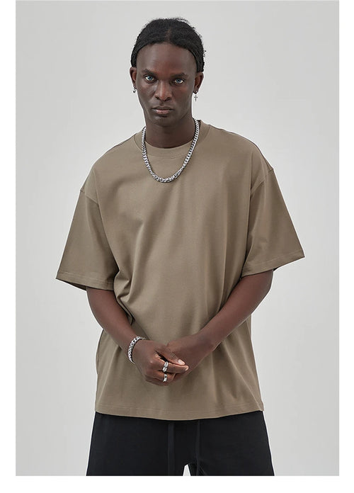 Obsidian Phoenix Unisex Luxury Cotton T-Shirt - 275gsm High Street Oversized No-Shrink Solid Tee