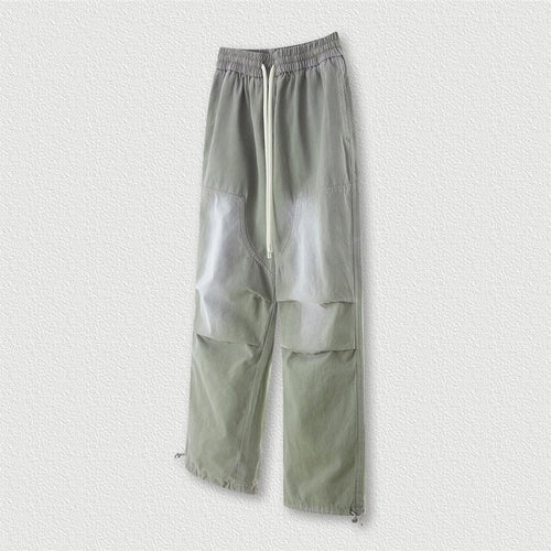 Obsidian Phoenix Unisex Luxury Monkey Washed Cotton Jogger Pants - 270gsm Loose-Fit High Street Cargo Trousers
