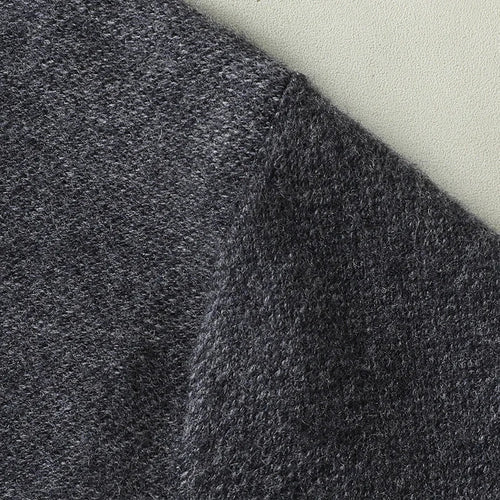 Obsidian Phoenix Luxury 100% Wool Cardigan - High-End Soft Warm Sweatercoat for Men in Sizes Up to 8XL
