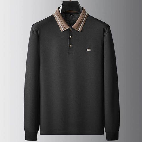 Obsidian Phoenix Luxury Polo Shirt - High-End Soft Casual Loose-Fit Men’s Top in Sizes Up to 8XL