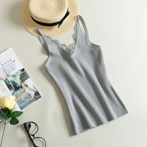 Celestial Comfort Sleeveless Knitted Tank Top - Celestial Comfort Clothing