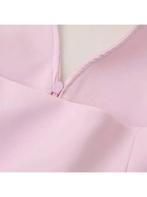 Obsidian Phoenix Women's Luxury Pink Shorts Set