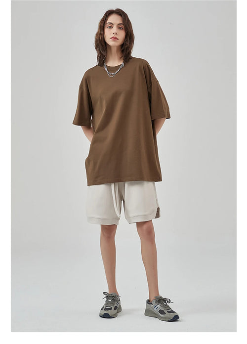 Obsidian Phoenix Unisex Luxury Cotton T-Shirt - 275gsm High Street Oversized No-Shrink Solid Tee