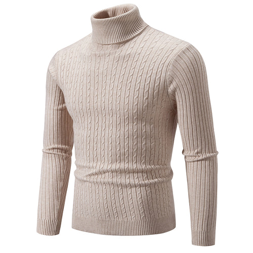 Celestial Comfort New Men's High Neck Wool Turtleneck Pullover Luxe Classic - Celestial Comfort Clothing