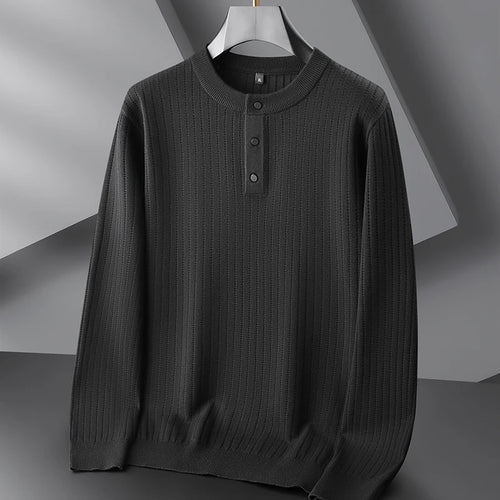 Obsidian Phoenix Luxury Casual Sweater - High-Quality Thick Warm Men’s Pullover in Sizes Up to 8XL