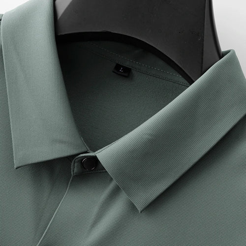 Obsidian Phoenix Luxury Business Casual Long Sleeve Shirt - High-End Loose-Fit Men’s Dress Shirt in Sizes Up to 8XL