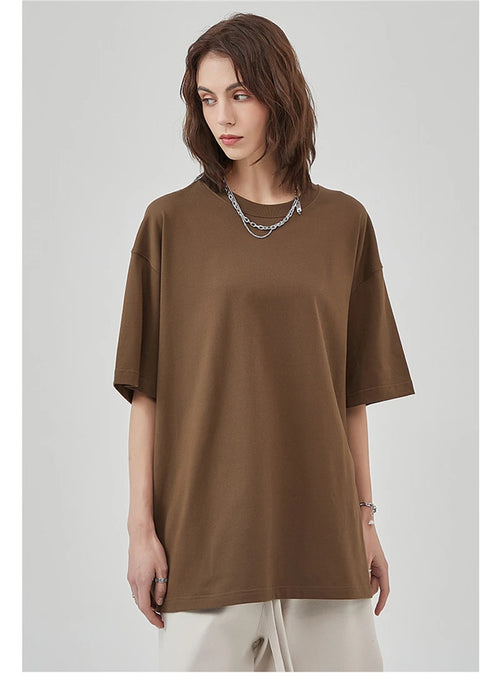 Obsidian Phoenix Unisex Luxury Cotton T-Shirt - 275gsm High Street Oversized No-Shrink Solid Tee