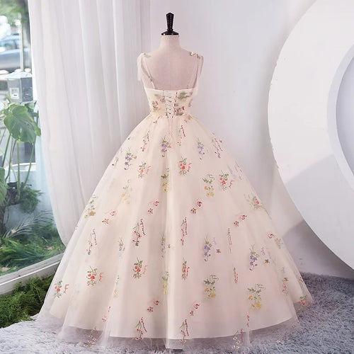 Celestial Comfort Luxury Floral Embroidered Dress - Celestial Comfort Clothing