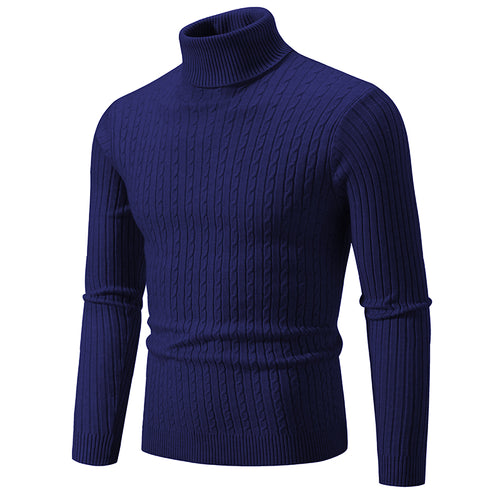 Celestial Comfort New Men's High Neck Wool Turtleneck Pullover Luxe Classic - Celestial Comfort Clothing