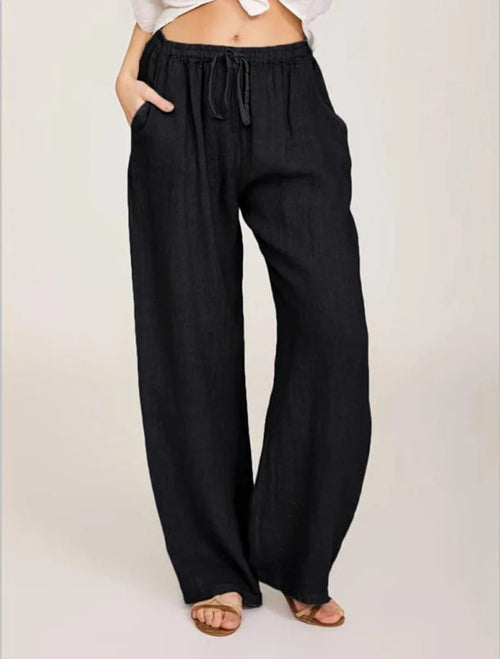 Obsidian Phoenix Women's Luxury Cotton-Linen Pants