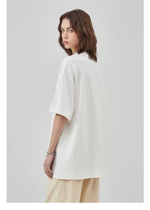 Obsidian Phoenix Unisex Luxury Cotton T-Shirt - 275gsm High Street Oversized No-Shrink Solid Tee
