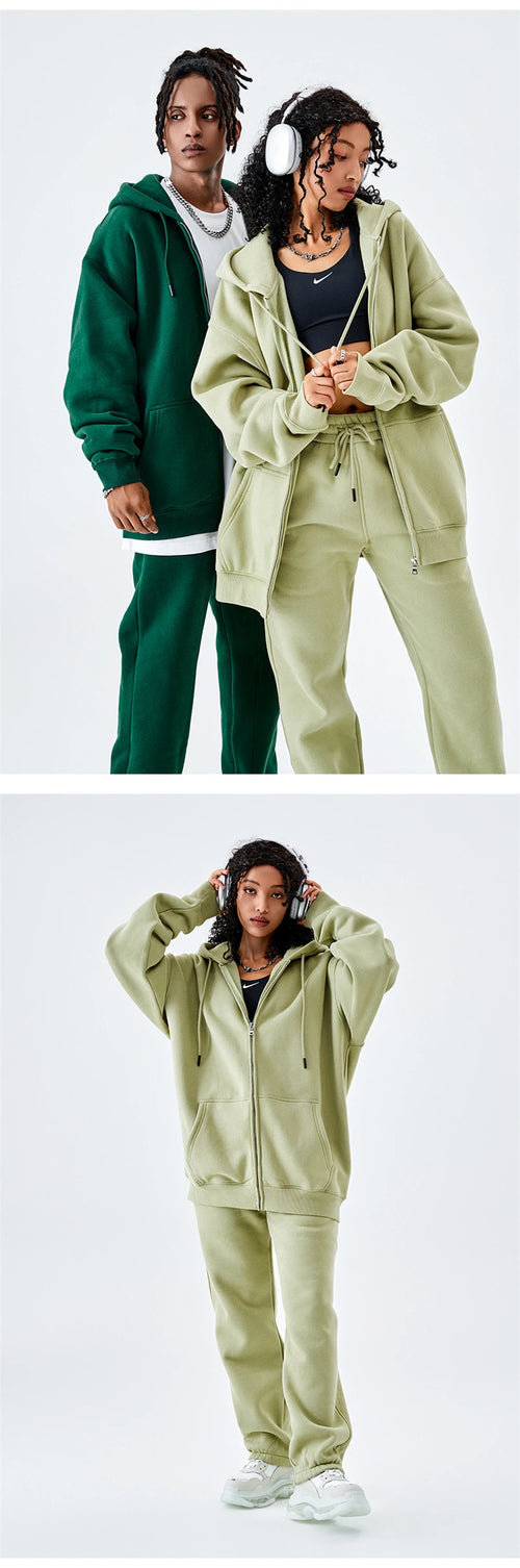 Obsidian Phoenix Luxury 350gsm Fleece Sweatpants - Unisex Casual Loose-Fit Warm Joggers in 18 Colors