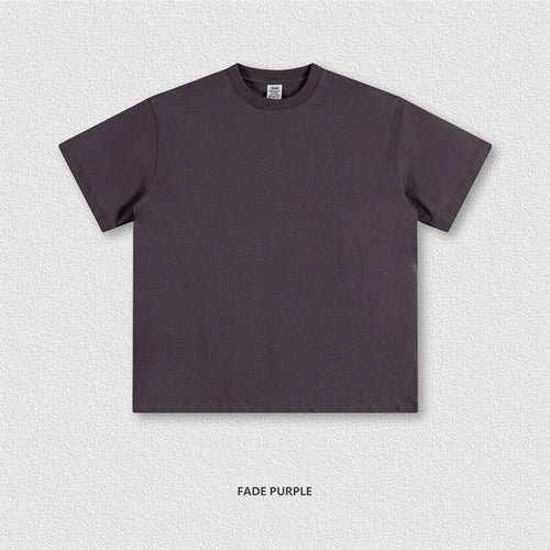 Obsidian Phoenix Unisex Luxury Heavyweight T-Shirt - 345gsm Solid Loose-Fit 100% Cotton Basic Tee