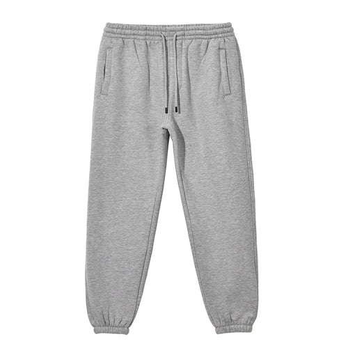 Obsidian Phoenix Unisex Luxury Fleece Sweatpants - 360gsm Loose-Fit Knitted Solid Tracksuit Pants