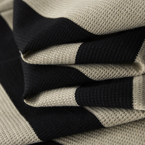 Obsidian Phoenix Luxury Striped Polo Shirt - High-End Long Sleeve Men’s Casual Shirt in Sizes Up to 8XL