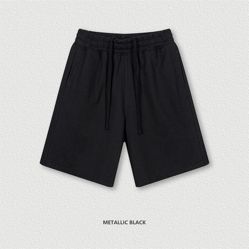 Obsidian Phoenix Unisex Luxury Quick-Dry Shorts - 280gsm Loose-Fit Breathable Solid Shorts