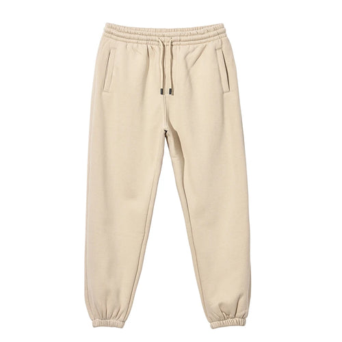 Obsidian Phoenix Unisex Luxury Fleece Sweatpants - 360gsm Loose-Fit Knitted Solid Tracksuit Pants