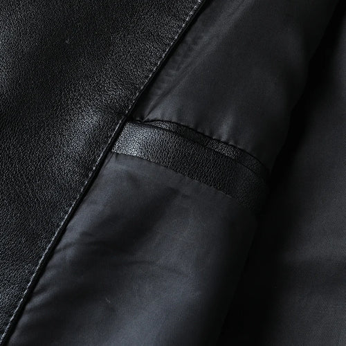 Obsidian Phoenix Luxury Business Casual Leather Blazer - High-End Loose-Fit Men’s Jacket in Sizes Up to 8XL