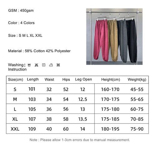 Obsidian Phoenix Unisex Luxury Washed Sweatpants - 450gsm Vintage Heavyweight Distressed Joggers