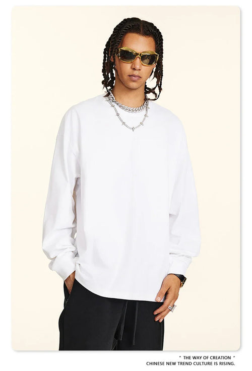 Obsidian Phoenix Unisex Luxury Heavyweight Cotton Long Sleeve Tee