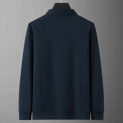 Obsidian Phoenix Luxury Plus Velvet Polo Shirt - High-End Thick Warm Men’s Casual Polos in Sizes Up to 8XL
