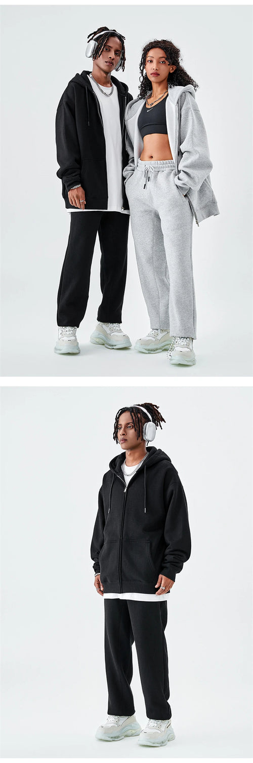 Obsidian Phoenix Luxury 350gsm Fleece Sweatpants - Unisex Casual Loose-Fit Warm Joggers in 18 Colors