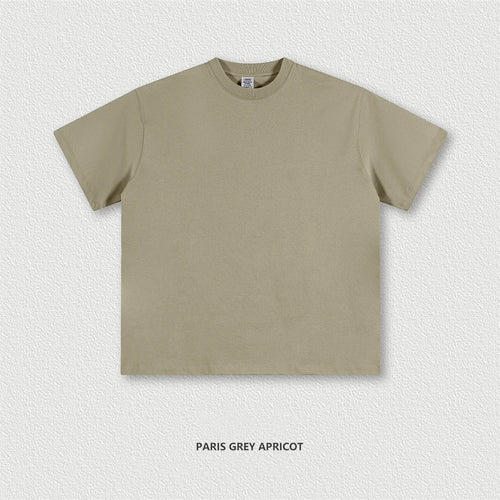 Obsidian Phoenix Unisex Luxury Heavyweight T-Shirt - 345gsm Solid Loose-Fit 100% Cotton Basic Tee
