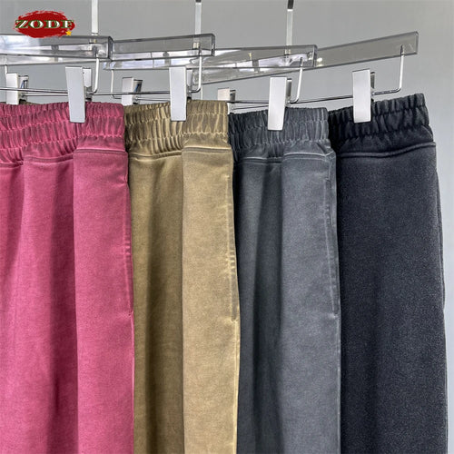 Obsidian Phoenix Unisex Luxury Washed Sweatpants - 450gsm Vintage Heavyweight Distressed Joggers