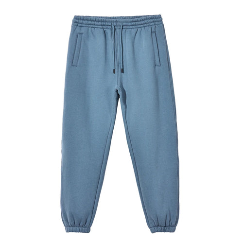 Obsidian Phoenix Unisex Luxury Fleece Sweatpants - 360gsm Loose-Fit Knitted Solid Tracksuit Pants