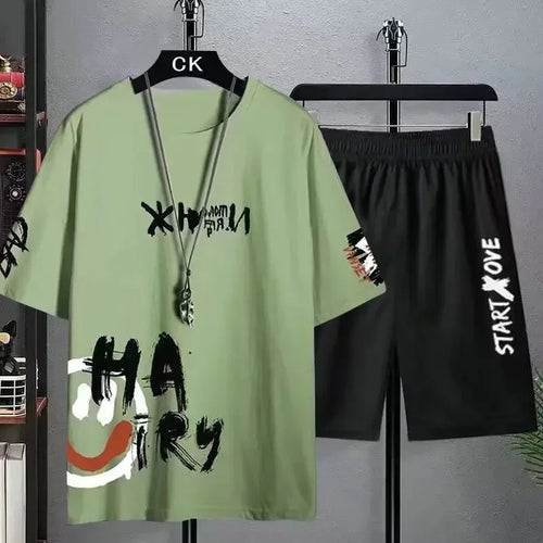 Celestial Comfort Men’s Japanese-Inspired Two-Piece Set - Celestial Comfort Clothing