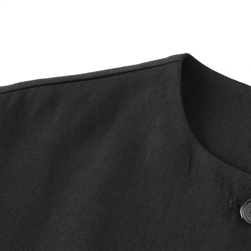 Celestial Comfort Sleeveless Vest-Style Shirt - Round Neck, Single-Breasted, Chic Summer Office Top for Women - Celestial Comfort Clothing