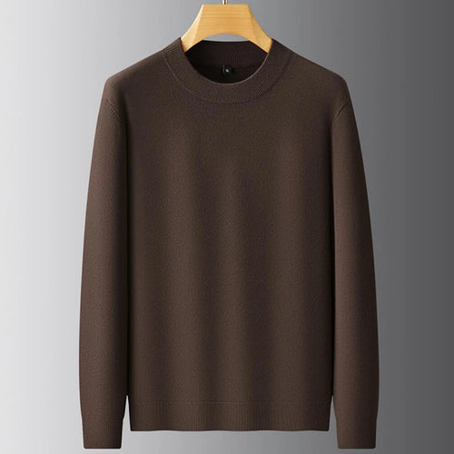 Obsidian Phoenix Luxury Cashmere Sweater - High-End Soft Warm Business Casual Pullover for Men in Sizes Up to 8XL