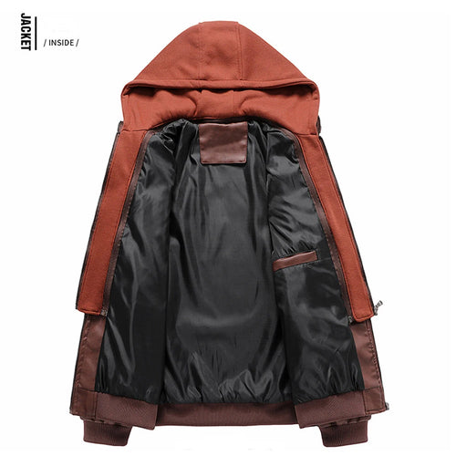 Obsidian Phoenix Men's Luxury PU Leather Jacket - Casual Motorcycle Biker Coat