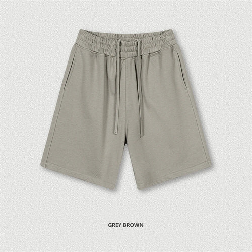Obsidian Phoenix Unisex Luxury Quick-Dry Shorts - 280gsm Loose-Fit Breathable Solid Shorts